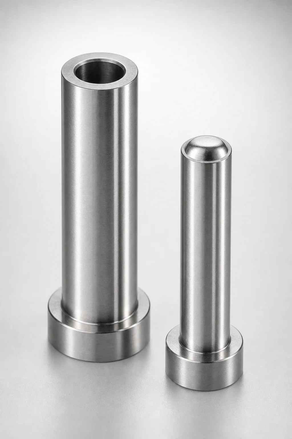 Gas-release flat-sided core pins venting the blind boss hole