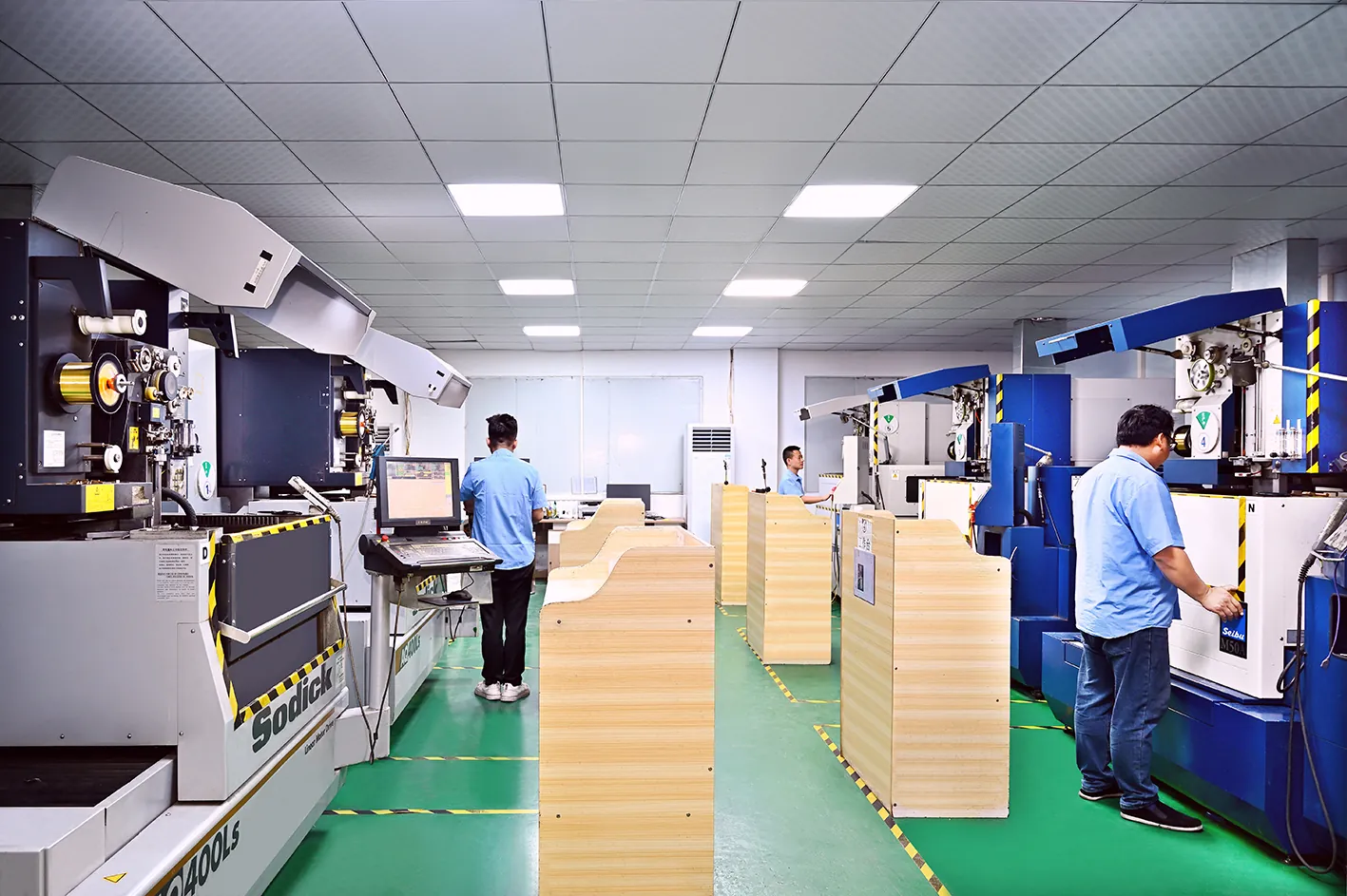 Sodick wire EDM machines on the DieStrike shop floor